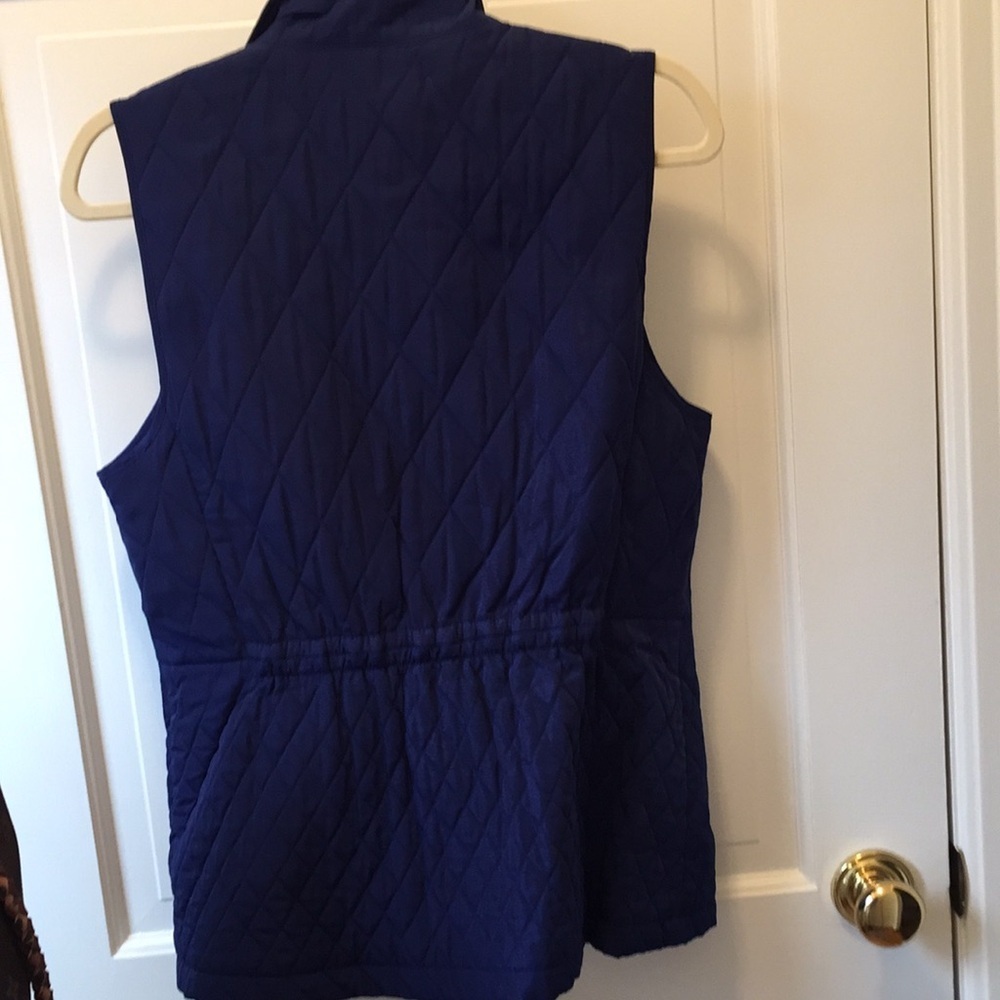 Talbots blue quilted vest - Picture 5 of 5